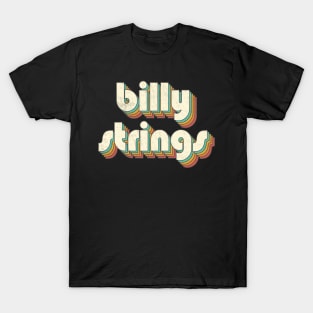 Retro Vintage Rainbow Billy Letters Distressed Style T-Shirt